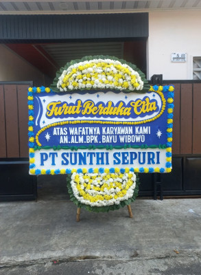 Papan Bunga Duka di Tlogowero